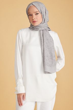 شال طوسی زنانه پلی استر Belli - کد 886992484