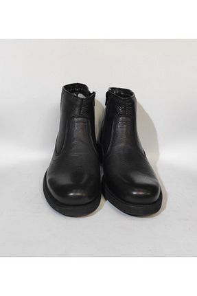 بوت / نیم بوت مشکی مردانه چرم خالص KALE - کد 166884290