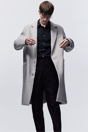 پیراهن سرمه ای مردانه اسلیم فیت H&M - کد 886207032