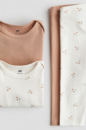 بادی بژ بچه گانه یقه دوچرخه H&M - کد 886207057