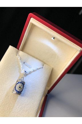 گردنبند نقره سفید زنانه 925 عیار vogutima jewelery&silver by timuçin mavili - کد 638608325