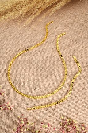 دستبند طلا زرد زنانه 14 عیار Hasalp Kuyumculuk - کد 886311612