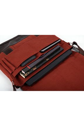کیف پستچی قرمز زنانه چرم مصنوعی Has - کد 886232281
