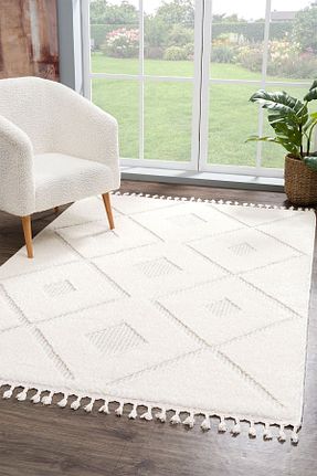 فرش سفید آنتی آلرژی SİMEREV - کد 739924773