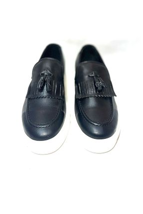 کفش کژوال مشکی مردانه چرم خالص Store - کد 886230575