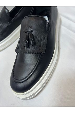 کفش کژوال مشکی مردانه چرم خالص Store - کد 886230575