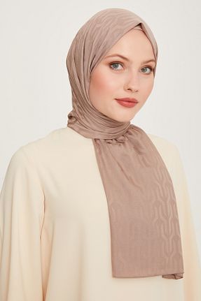 شال قهوه ای زنانه پلی استر Belli - کد 886419227