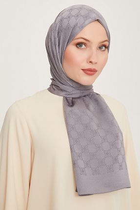شال طوسی زنانه پلی استر Belli - کد 886420008