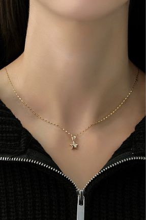 گردنبند طلا زرد زنانه 14 عیار aytekgold - کد 886315813