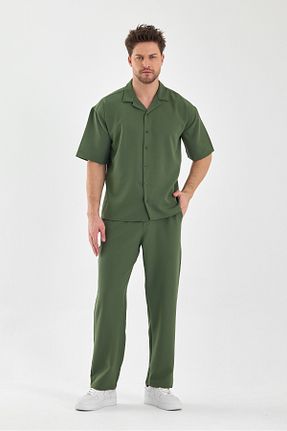 ست بالاتنه و پائین تنه خاکی مردانه بافتنی Quik-max - کد 886321262