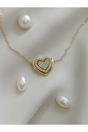 گردنبند استیل ( فولاد ) طلائی زنانه استیل (فولاد) SENAM TAKI - کد 886320585