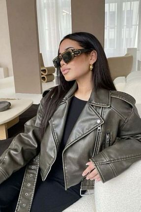 کت سبز زنانه اورسایز SHZN - کد 886328436
