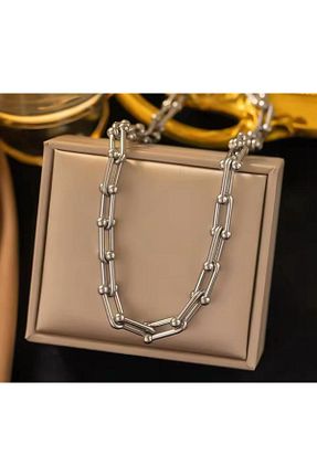 گردنبند استیل ( فولاد ) زنانه استیل (فولاد) YASİN TOPÇU - کد 886329096