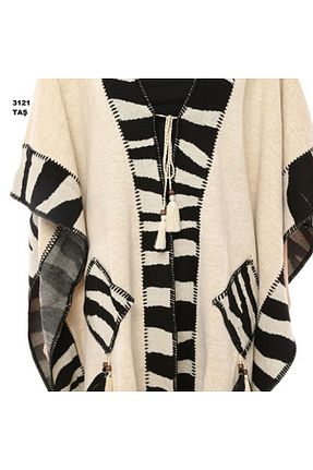 پانچو حجاب بژ تریکو MODA - کد 886336703