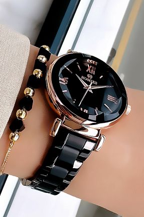 ساعت مچی مشکی زنانه 36-40 میلی متر Homies - کد 370366380