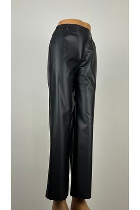 شلوار مشکی زنانه چرم مصنوعی Taşpınar Butik - کد 886369281