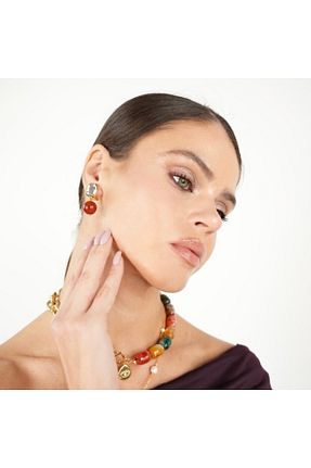 گردنبند مروارید طلائی BELFDESIGN - کد 886368346