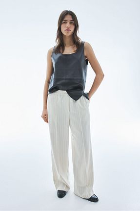 شلوار بژ زنانه پنبه ای H&M - کد 886394213