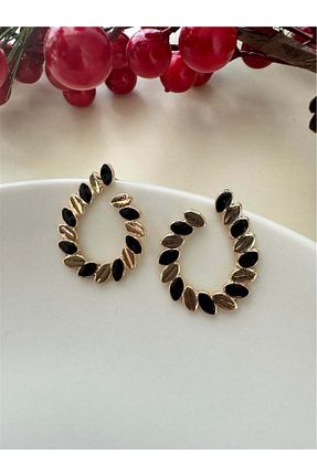 گوشواره جواهر مشکی Pelin Aksesuar - کد 886450458