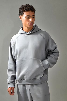 سوئیشرت طوسی مردانه ساده BayBayan - کد 886490599