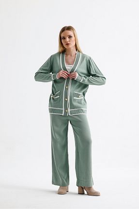 ست بالاتنه و پائین تنه سبز زنانه تریکو ikomteks - کد 886533643