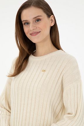 پلیور بژ زنانه ساده U.S. Polo Assn. - کد 886426972