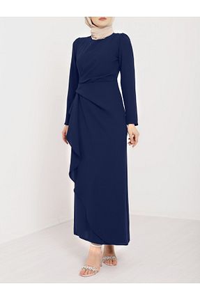 لباس حجاب سرمه ای زنانه رگولار Modamorfo - کد 792114043
