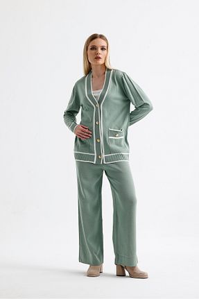 ست بالاتنه و پائین تنه سبز زنانه تریکو ikomteks - کد 886533643