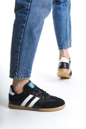 کفش اسنیکر مشکی زنانه بند دار shoe for me - کد 886665767
