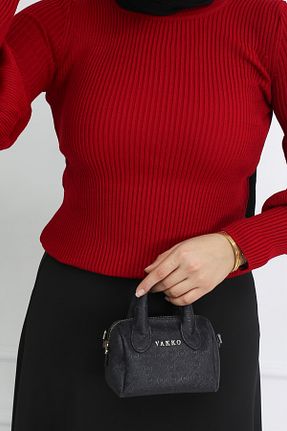 پلیور قرمز زنانه ساده ALLMİRA FASHION - کد 886594619