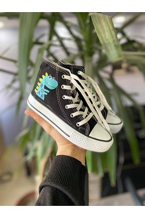 کفش اسنیکر مشکی زنانه بند دار STARYOU STORE - کد 886593510