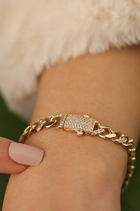 دستبند طلا طلائی زنانه 8 عیار Çgk Çiğdem Gürel Kuyumculuk - کد 886592069