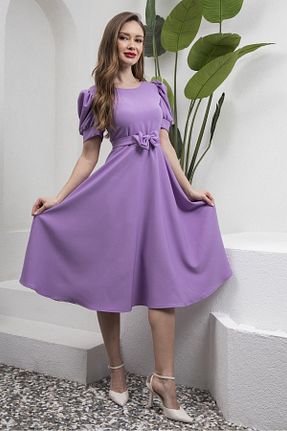 لباس بنفش زنانه بافتنی KÜÇÜĞÜM BUTİK - کد 740448073