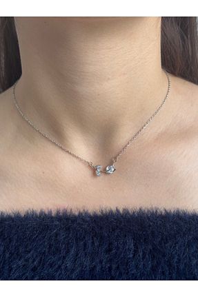 گردنبند استیل ( فولاد ) زنانه استیل ضد زنگ EEK ACCESSORİES - کد 886528304