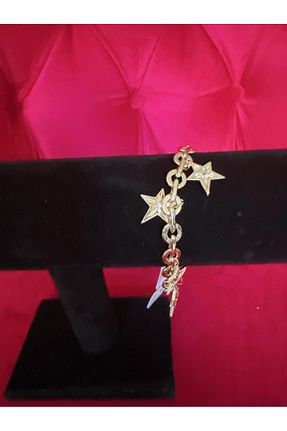 دستبند استیل (فولاد) زرد زنانه استیل (فولاد) Digermak - کد 886587325