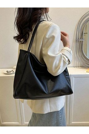 کیف دوشی مشکی زنانه چرم مصنوعی Mojeva - کد 782901217