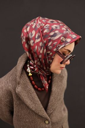 روسری زرشکی İpek Tivil Silk Home - کد 886619377