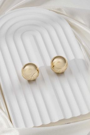 گوشواره استیل (فولاد) طلائی زنانه استیل (فولاد) MRK - کد 886617909