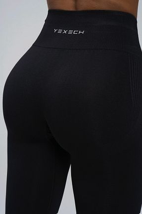 ساق شلواری اسپرت مشکی زنانه بلند yexech - کد 886620507
