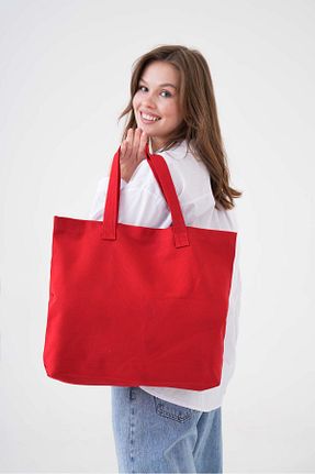 کیف دوشی قرمز زنانه Çınar Bez Çanta - کد 886663454