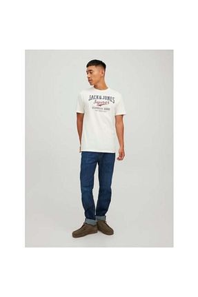تیشرت سفید مردانه رگولار Jack & Jones - کد 329869510
