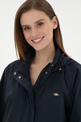 ترنچکت سرمه ای زنانه پلی استر U.S. Polo Assn. - کد 886734033
