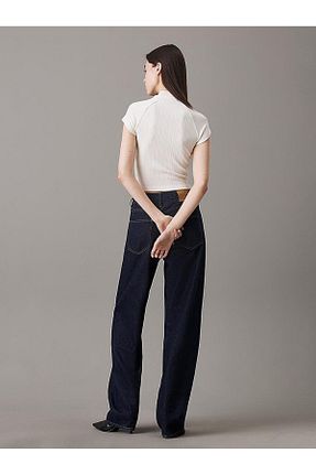 تیشرت بژ زنانه یقه ماهیگیر Calvin Klein - کد 886736498