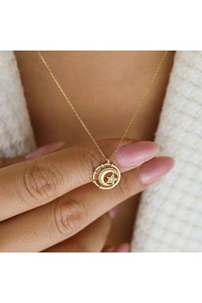 گردنبند طلا طلائی زنانه 14 عیار Burcu Kuyumculuk - کد 886735414