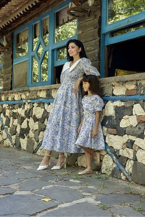 لباس آبی زنانه بافتنی KÜÇÜĞÜM BUTİK - کد 758743092