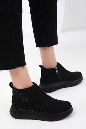 کفش اسنیکر مشکی زنانه بدون بند SOHO - کد 884630717