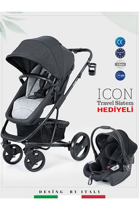 سیستم مسافرتی کالسکه کودک مشکی Çift Yönlü Sunny Baby - کد 35849723