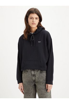 سوئیشرت مشکی زنانه ساده Levis - کد 884822914