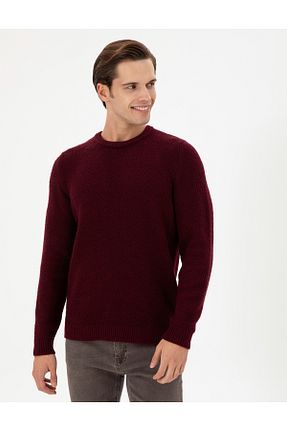 پلیور زرشکی مردانه ساده U.S. Polo Assn. - کد 884836493