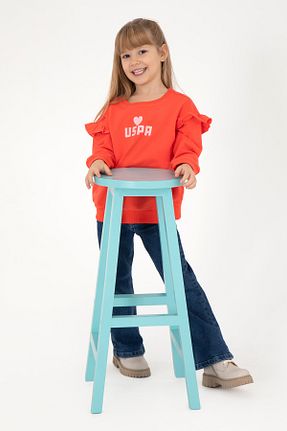 سوئیشرت صورتی بچه گانه ساده U.S. Polo Assn. - کد 884882280